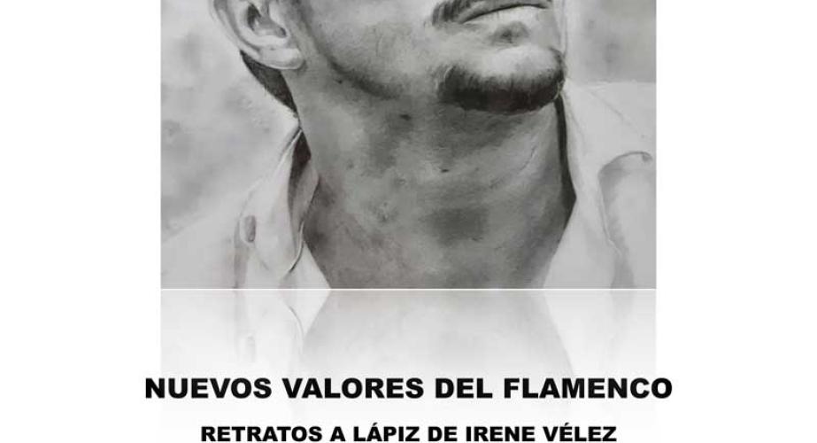 "nuevos valores del flamenco" exposición de retratos a lápiz de irene vélez