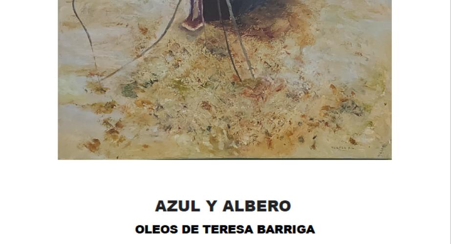 "azul y albero". óleos de teresa barriga