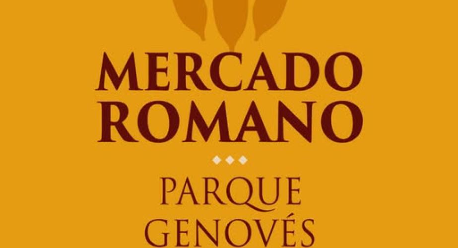 Mercado romano en el parque genovés