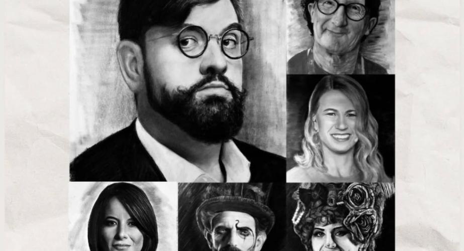 "el carnaval de cádiz a lápiz" retratos de irene vélez