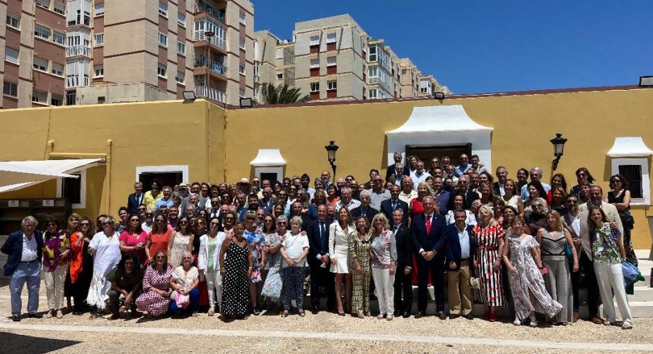 El homenajeado Antonio Sancho durante la celebración del homenaje en el Baluarte de los Mártires