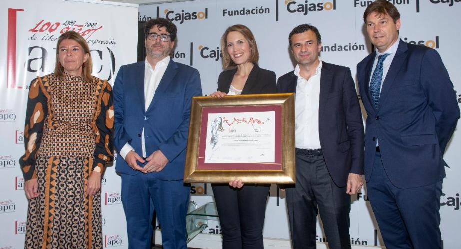  María del Mar Díez, Diego Calvo, Silvia Intxaurrondo, el alcalde Bruno García y Agustín Merello