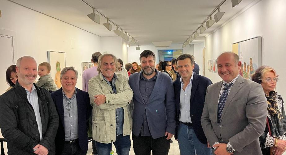 José Ramón Ortega, Oscar Torres, José Luisa García Cossio, Pepe Baena, el alcalde de Cádiz Bruno García y Juan José Ortiz.