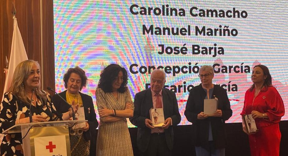 Carmen de Lara, Carolina Camacho, María del Mar Pageo, Manuel Mariño, Concepción García y Rosario García Peláez.