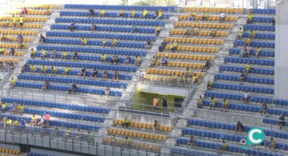 El Cádiz CF podrá ampliar el aforo para los encuentros de liga ante Levante y Osasuna