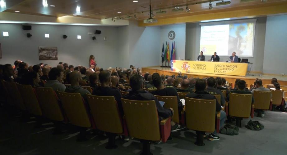 El XI Encuentro provincial sobre Violencia de Género celebrado en el Salón de Actos de la Zona Franca