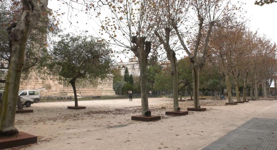 La reformada Plaza de España, pendiente de algunos arreglos 