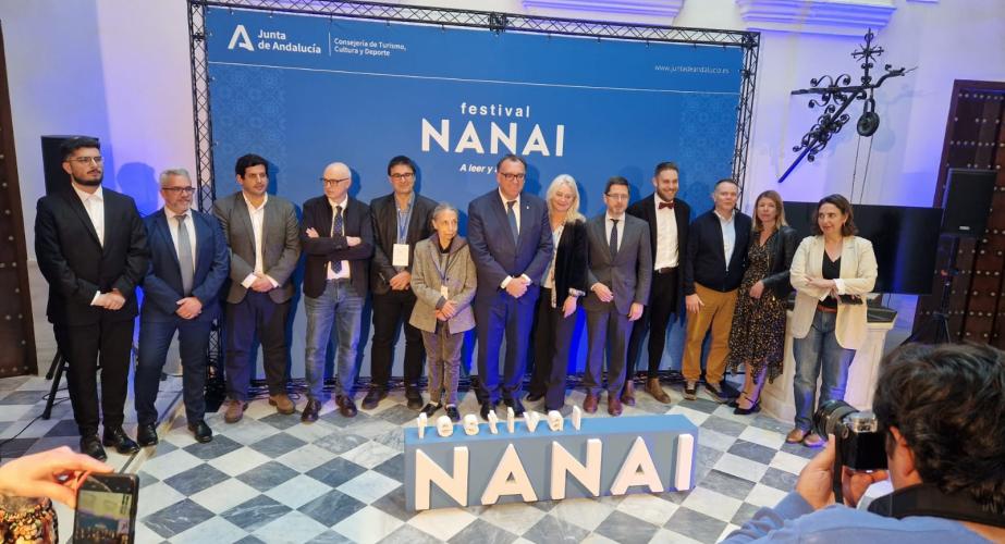 Foto de familia de la presentación del Festival Nanai en la Casa Pinillos