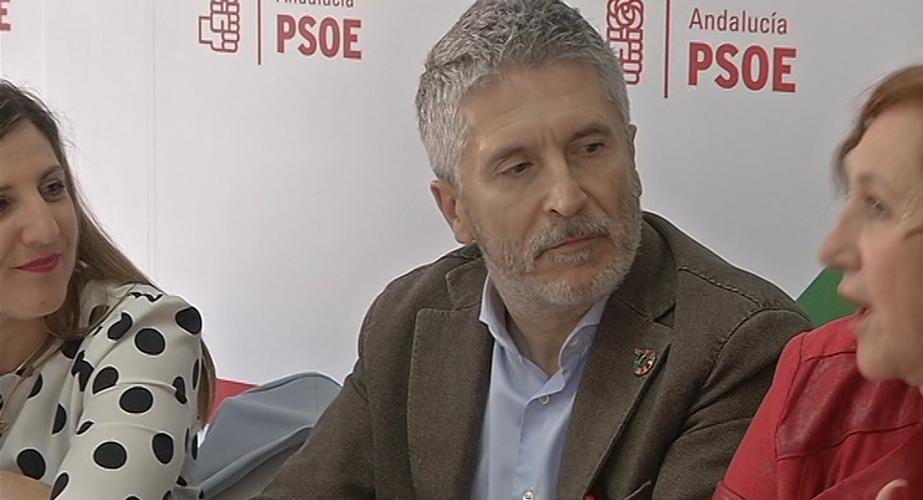 Grande-Marlaska en el PSOE provincial en la anterior campaña a las generales 