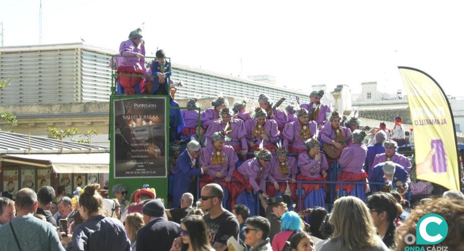 Carruseles de coros durante el Carnaval. 