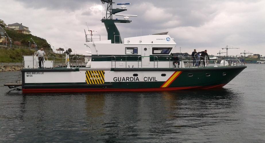 La embarcación de la Guardia Civil atacada por las narcolanchas