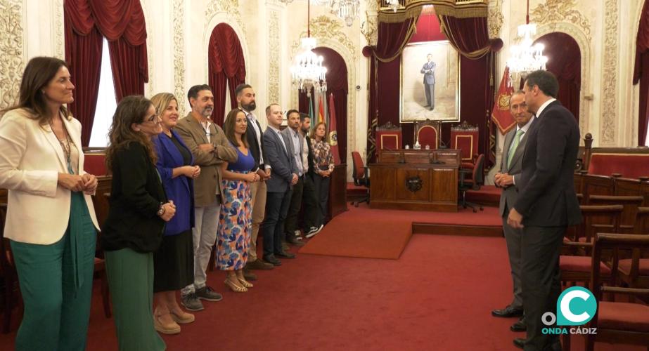 Los alcaldes de Cádiz y Chiclana mantienen una reunión de trabajo tras la visita del primer edil chiclanero al Ayuntamiento gaditano.