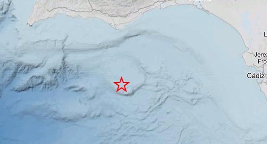 Terremoto de magnitud 4,3 con epicentro en aguas del Golfo de Cádiz.