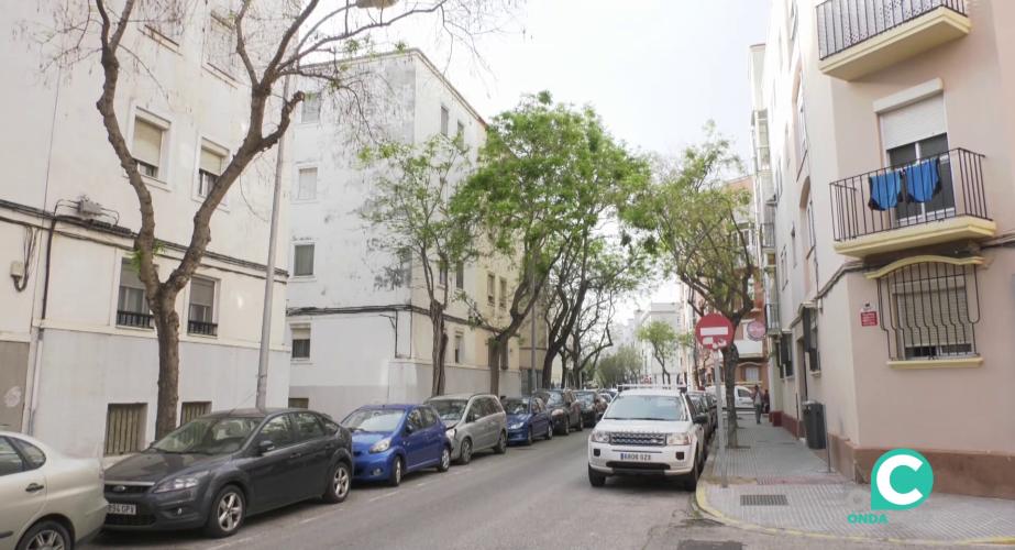 Edificios en una calle de la capital gaditano