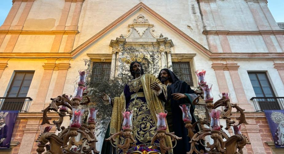Imagen del Prendimiento durante su recogida en la Iglesia del Carmen 