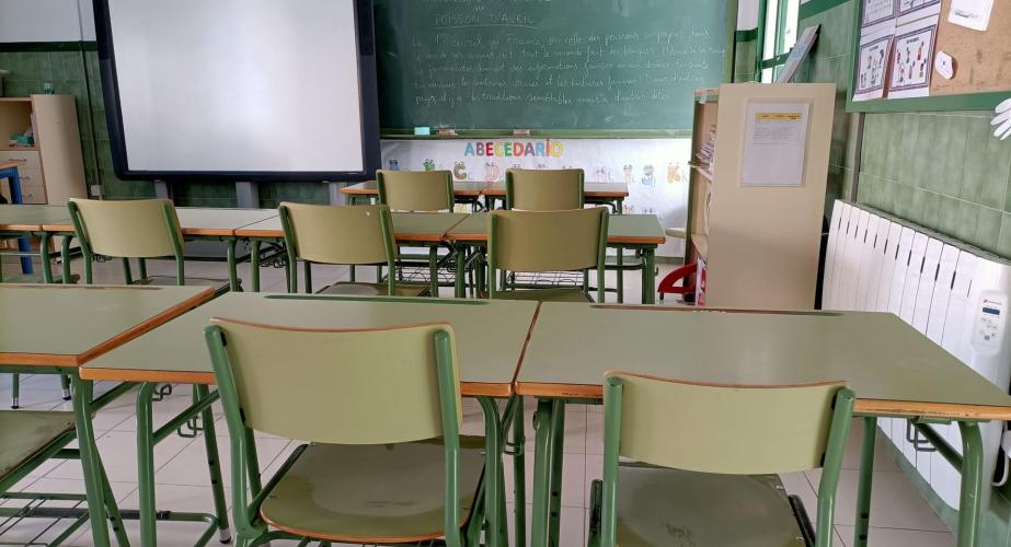 Imagen de archivo del aula de un centro educativo