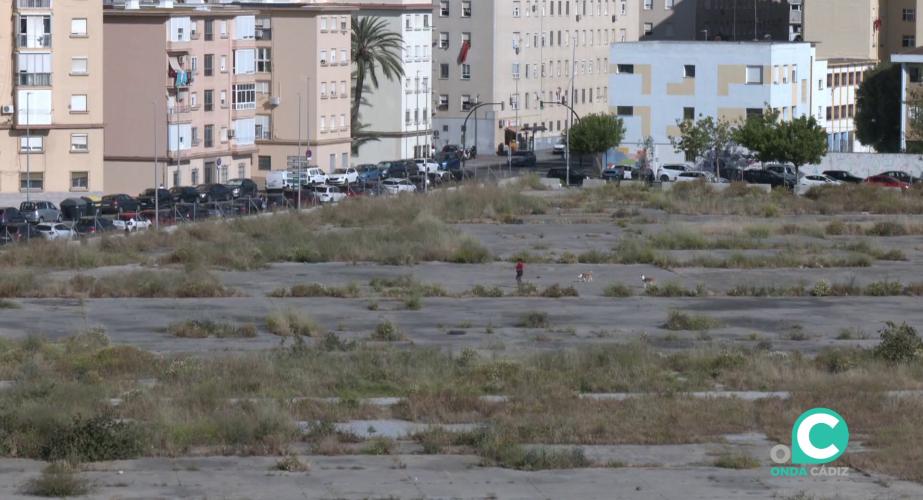 Terrenos donde se construirá el nuevo hospital de Cádiz. 