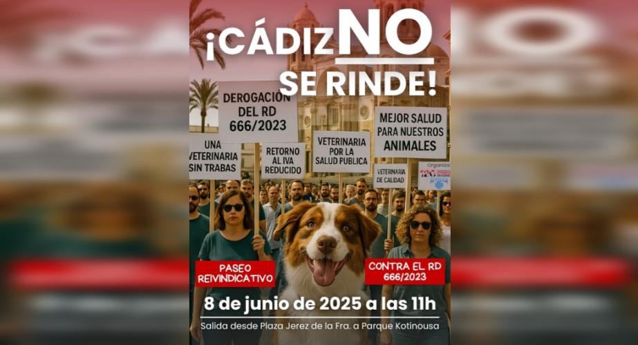 El Colegio de Veterinarios sale a la calle para pedir la derogación del Real Decreto 666/23.