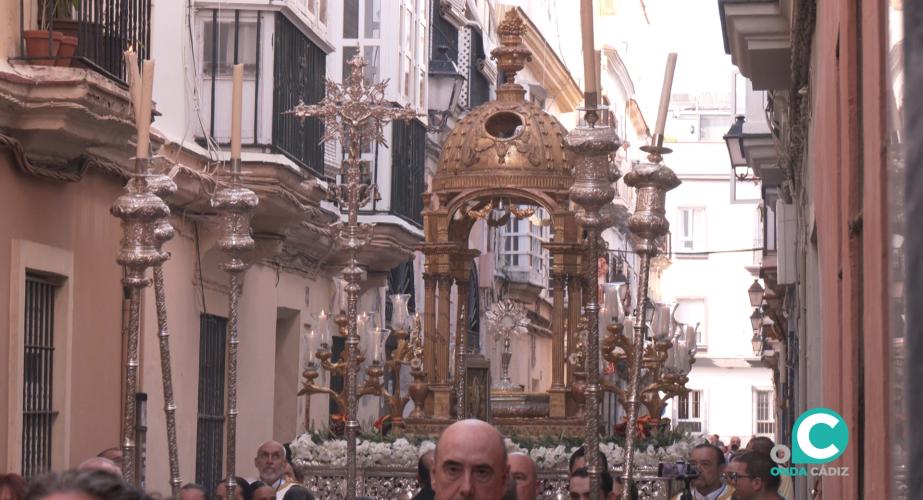 Imagen de la procesión del Corpus de la Viña este domingo 29 de junio. 