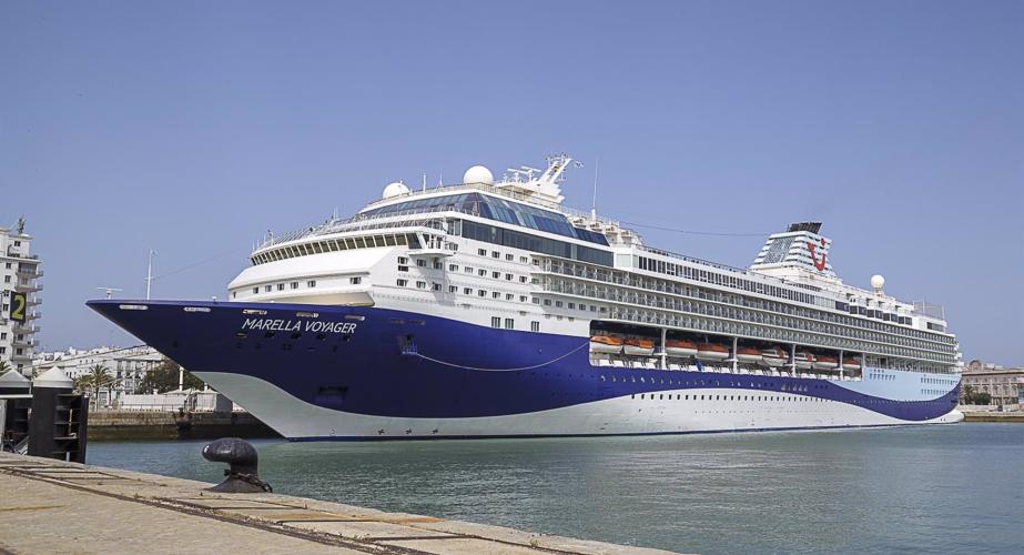 Un navio de pasajeros en el muelle gaditano en una imagen de archivo