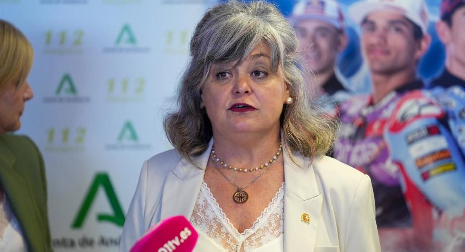 La subdelegada del gobierno, Blanca Flores, comparece en un acto público.