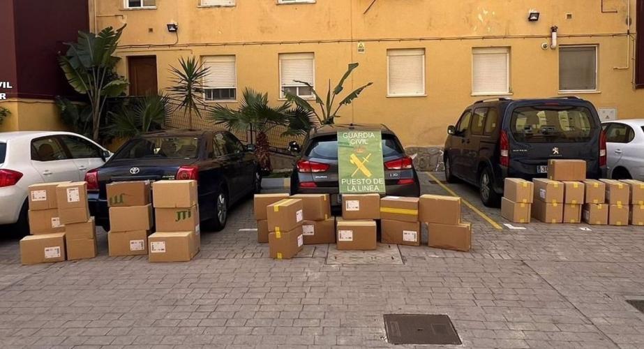 Tabaco de contrabando incautado al desmantelar una red que operaba desde el Campo de Gibraltar.