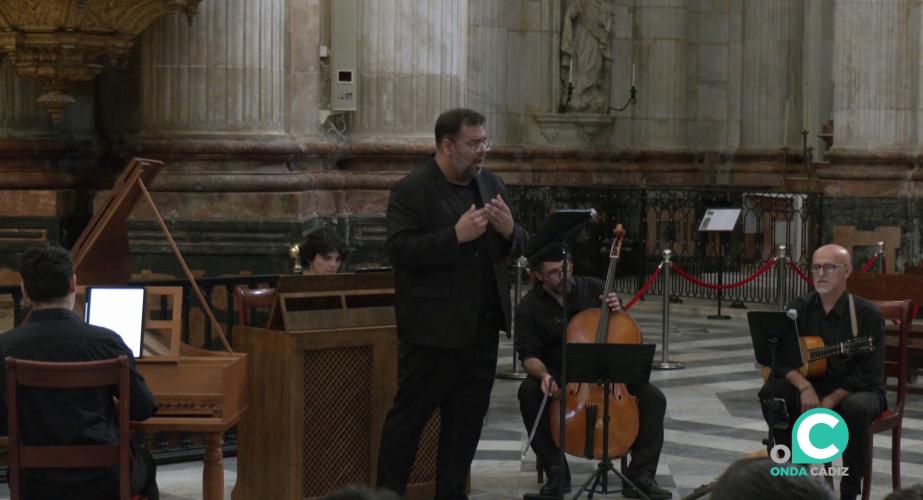 Un momento de la actuación en el templo catedralicio