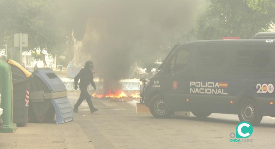 Imágenes de incidentes en la barriada puertorrealeña