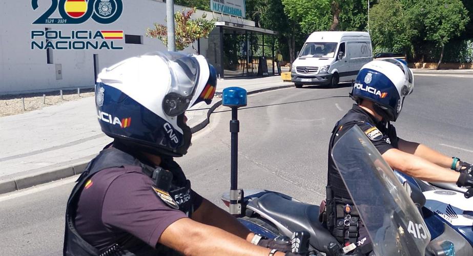 Agentes de la Policía Nacional en la población gaditana en una imagen de archivo
