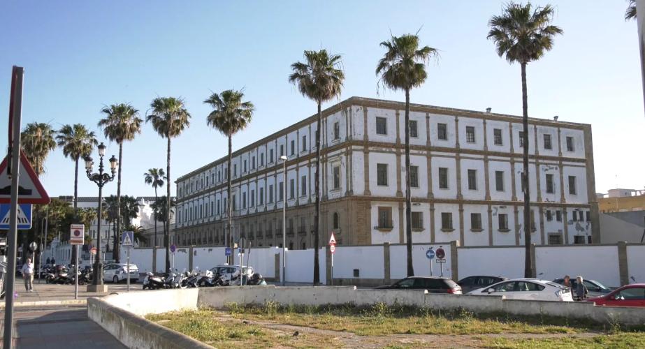 Edificio de Valcárcel en la ciudad de Cádiz. 