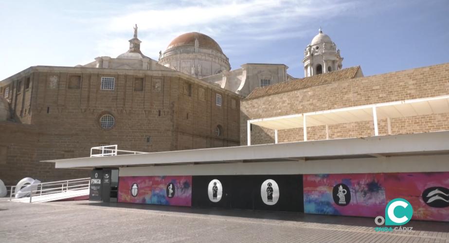 Espacio Entrecatedrales de la ciudad de Cádiz. 