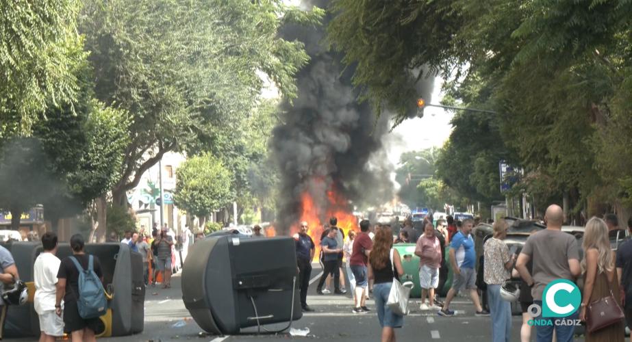 Protestas de los trabajadores del sector del metal. 