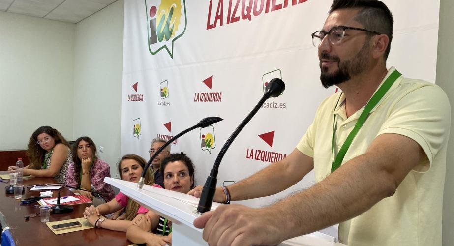 El coordinador provincial de IU Cádiz, Jorge Rodríguez.