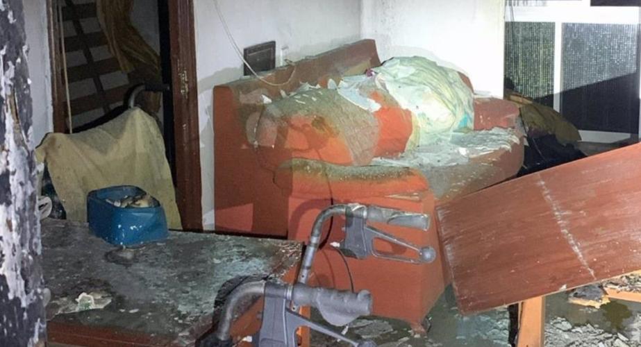 Estado del inmueble tras la deflagración