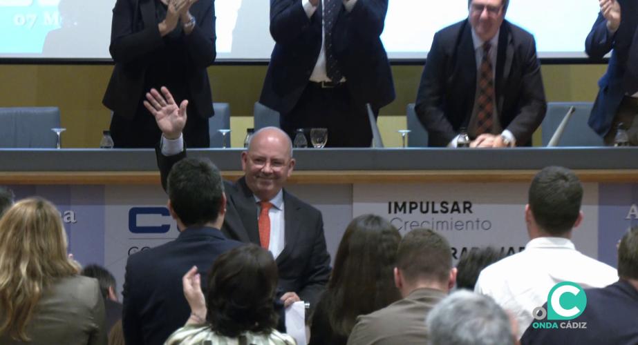 Rojas aclamado en el acto celebrado por la entidad en Jerez de la Frontera