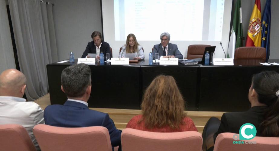 Un momento del acto celebrado en la institución este viernes