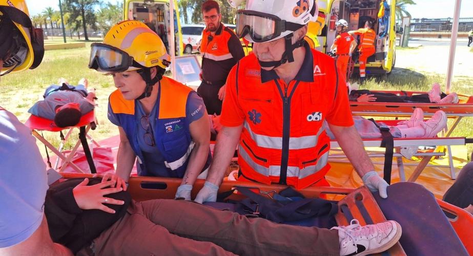 Simulacro de una situación de emergencia