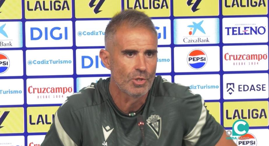 Garitano en su comparecencia de prensa