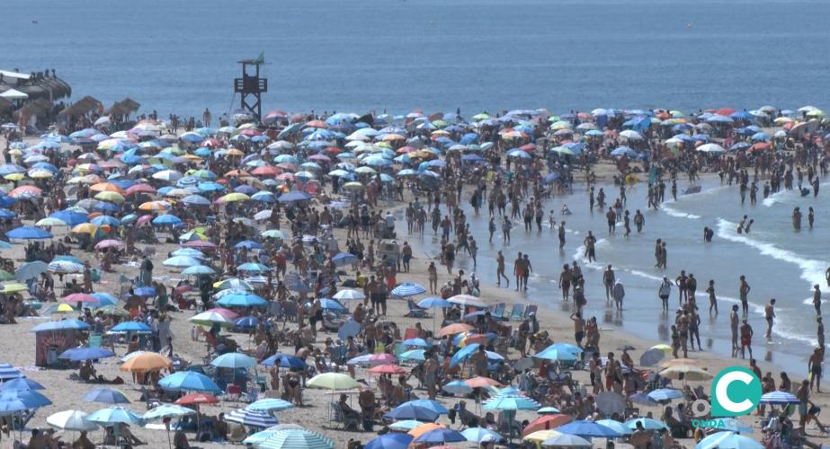 Imagen de la Playa Santa María del Mar este fin de semana 