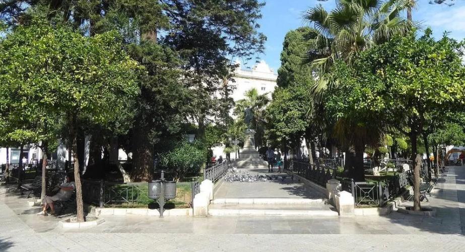 Imagen del lugar del suceso en el centro de la ciudad
