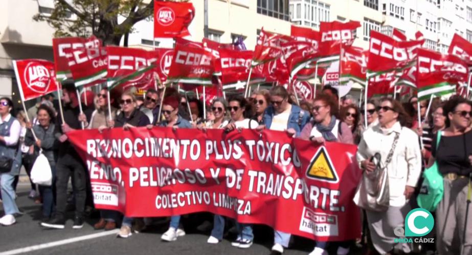Reciente movilización del sector en la capital gaditana