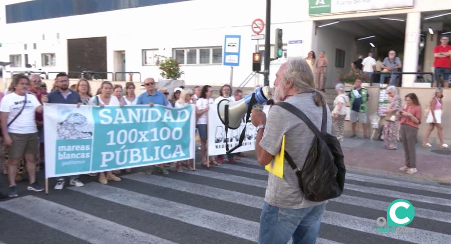Protesta por la Sanidad Pública en la capital gaditana