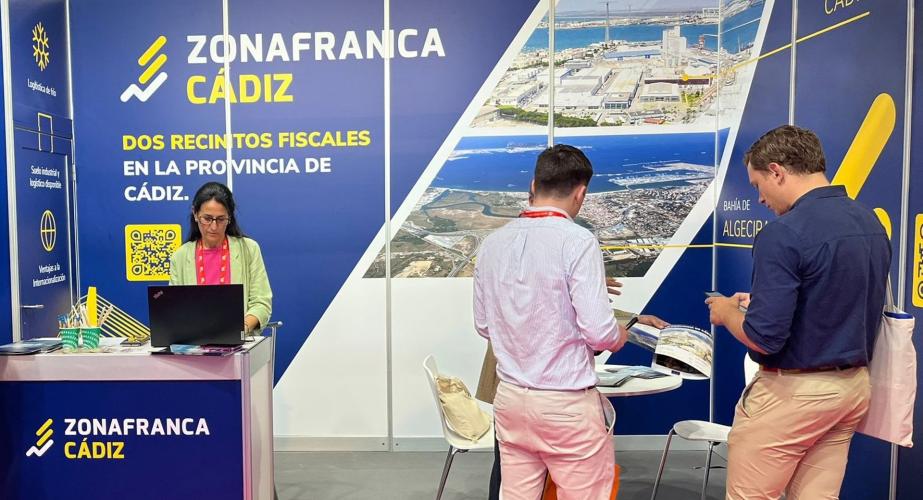 Representación en una feria comercial en una imagen de archivo