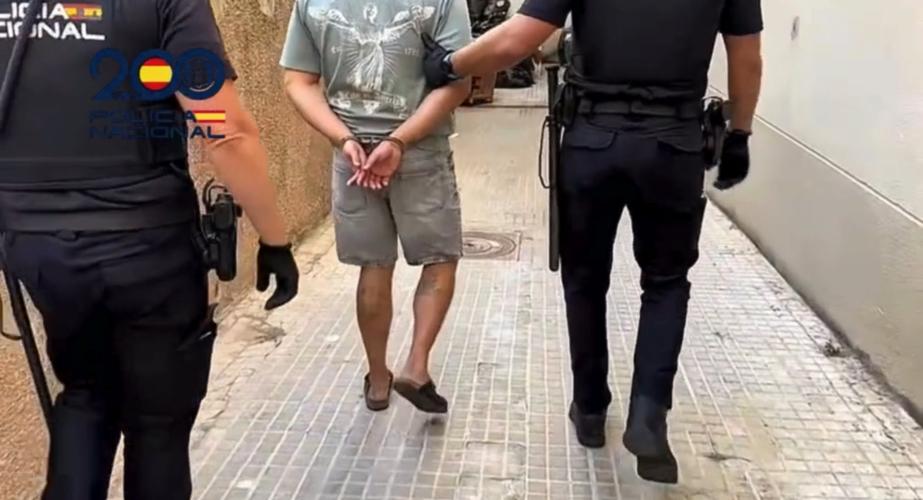 Imagen del momento de la detención. 