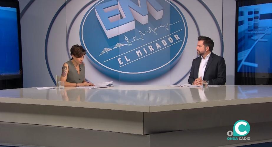 El delegado de la Zona Franca de Cádiz, Francisco González, en la entrevista este miércoles en El Mirador.