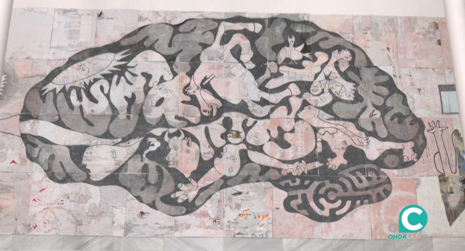 La obra ‘Memoria El Guernica por la Paz’ expuesta en el ECCO.