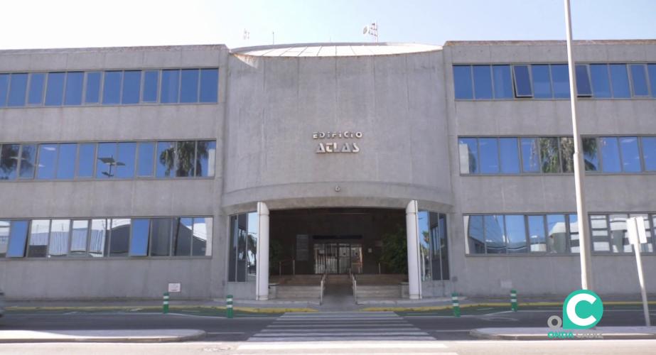 Vista del edificio Atlas en el recinto fiscal