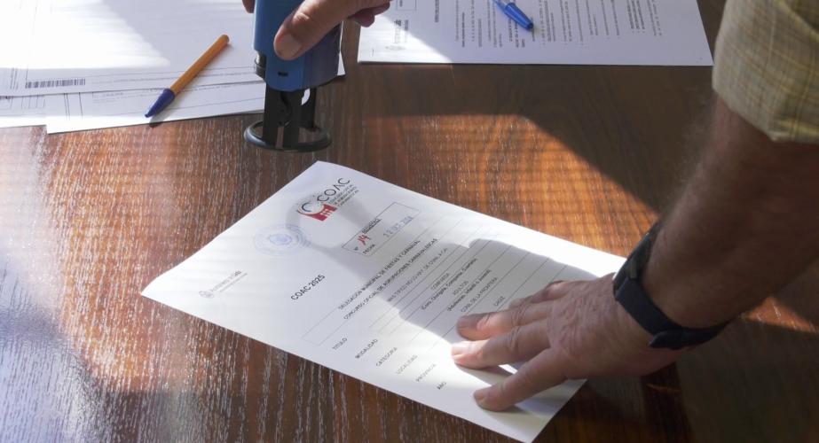 Registro de inscripción para el concurso de agrupaciones, en una imagen de archivo. 