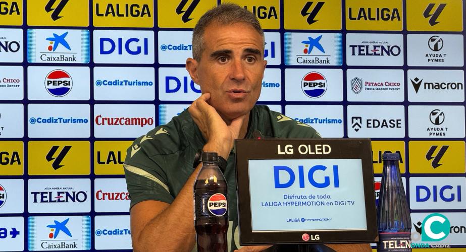 Garitano durante su comparecencia de prensa