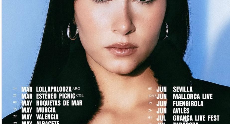 Nueva gira mundial de la artista Aitana. 